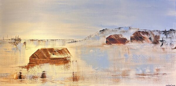 Seter i vinterlys 2, 120x60