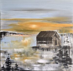 Naust ved Sjusjøvatnet, 70x70