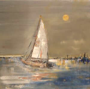 Gyldent farvann, 70x70